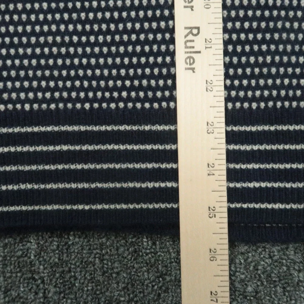 J Crew Sweater Mens Small Blue Merino‎ Wool Crew Birdseye Long Sleeve Jumper